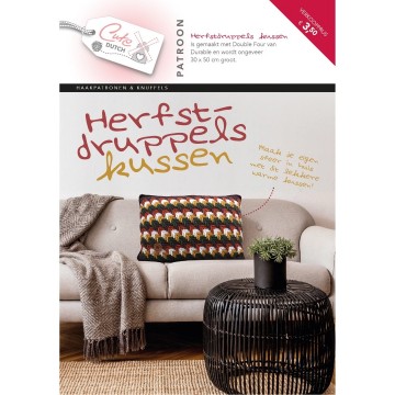 Cutedutch uitgeverij patroonboeken cutedutch patroonboekje herfstdruppels kussen 28745240739922