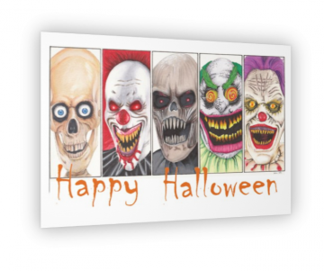 Happy halloween kaart len