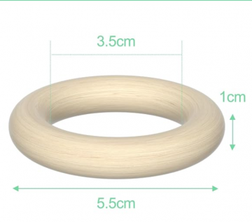 Houten ring 55mm